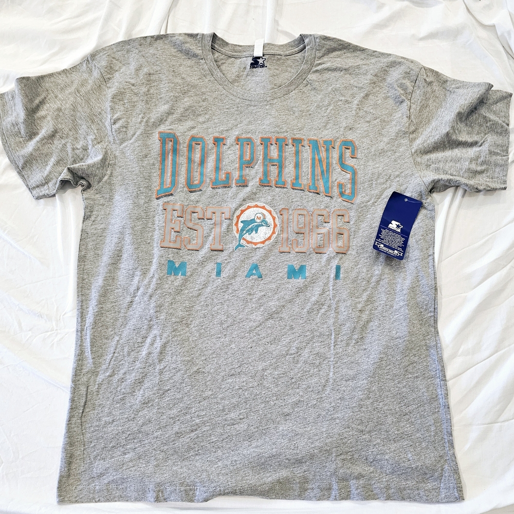 Gray Miami Dolphins T-Shirt